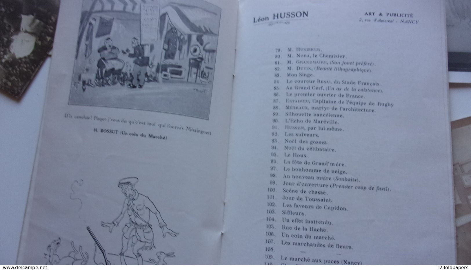 NANCY LE HANNETON GALERIE POIREL CATALOGUE 2 EME EXPO GROUPE HUMORISTES LORRAINS LAFLIZE DOLL BOSSUT HOUILLON.. - Lorraine - Vosges