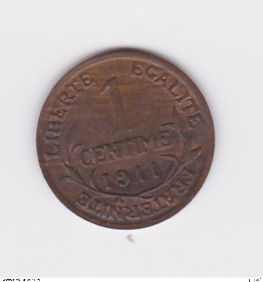 1 Centime 1911   SUP - 1 Centime