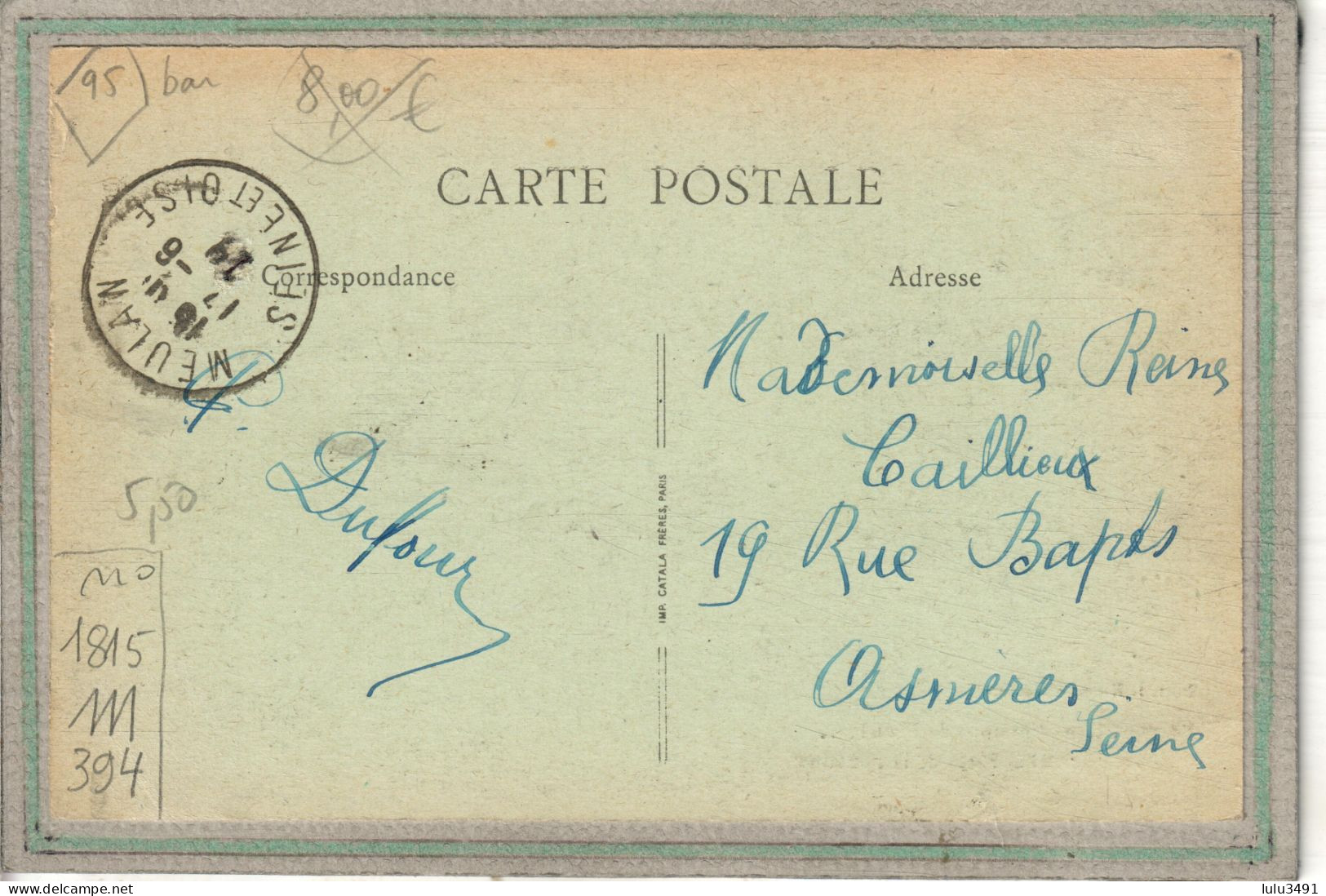 CPA (95) SERAINCOURT - Aspect De La Place De La Fontaine En 1924 - Seraincourt