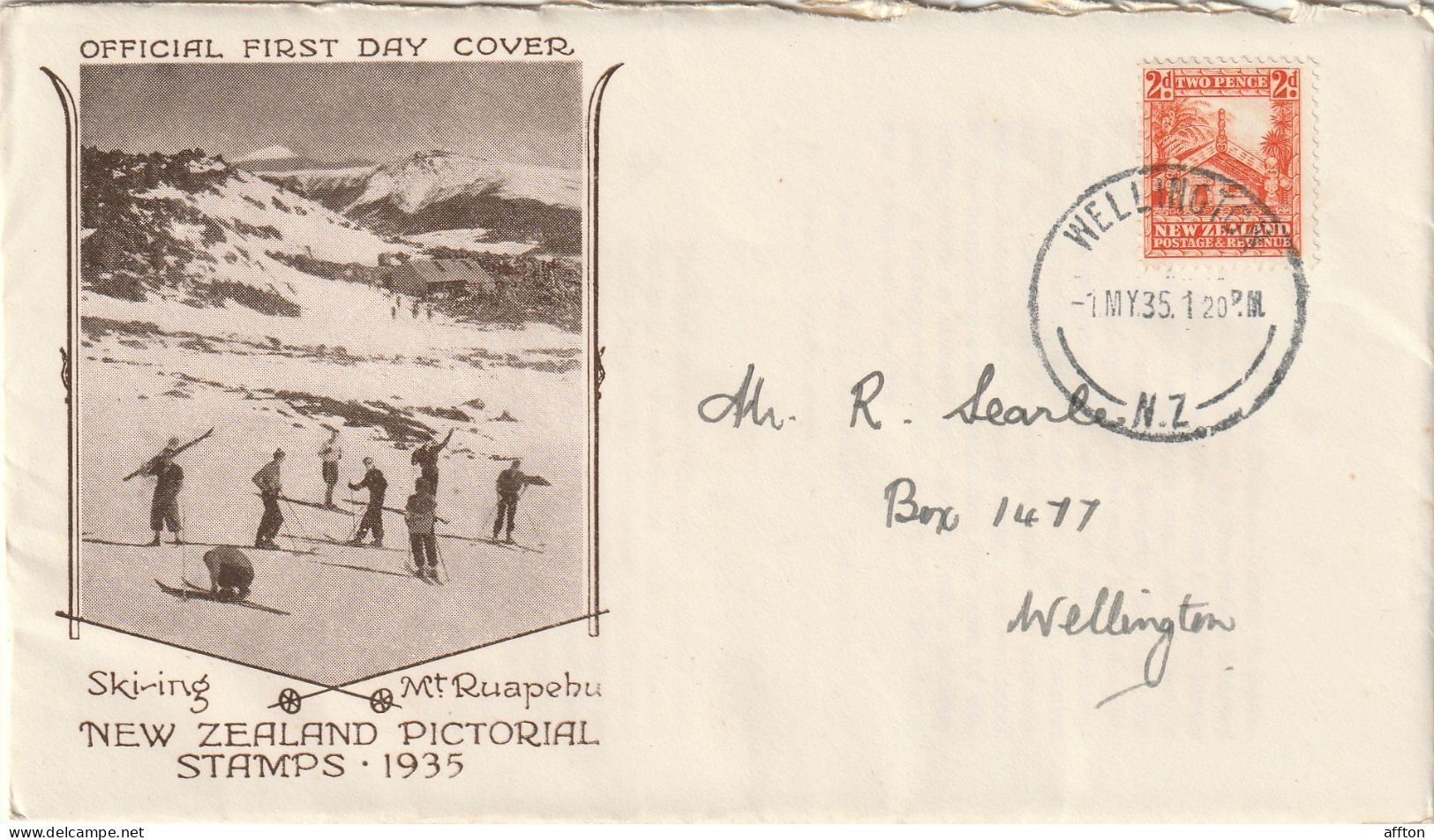 New Zealand 1935 FDC Mailed - FDC