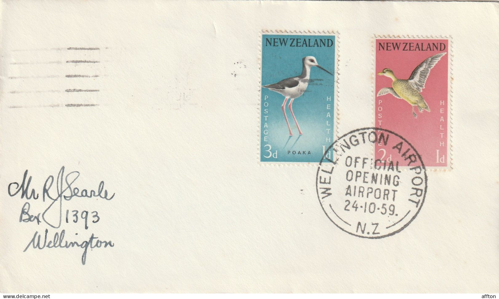 New Zealand 1959 FDC Mailed - FDC