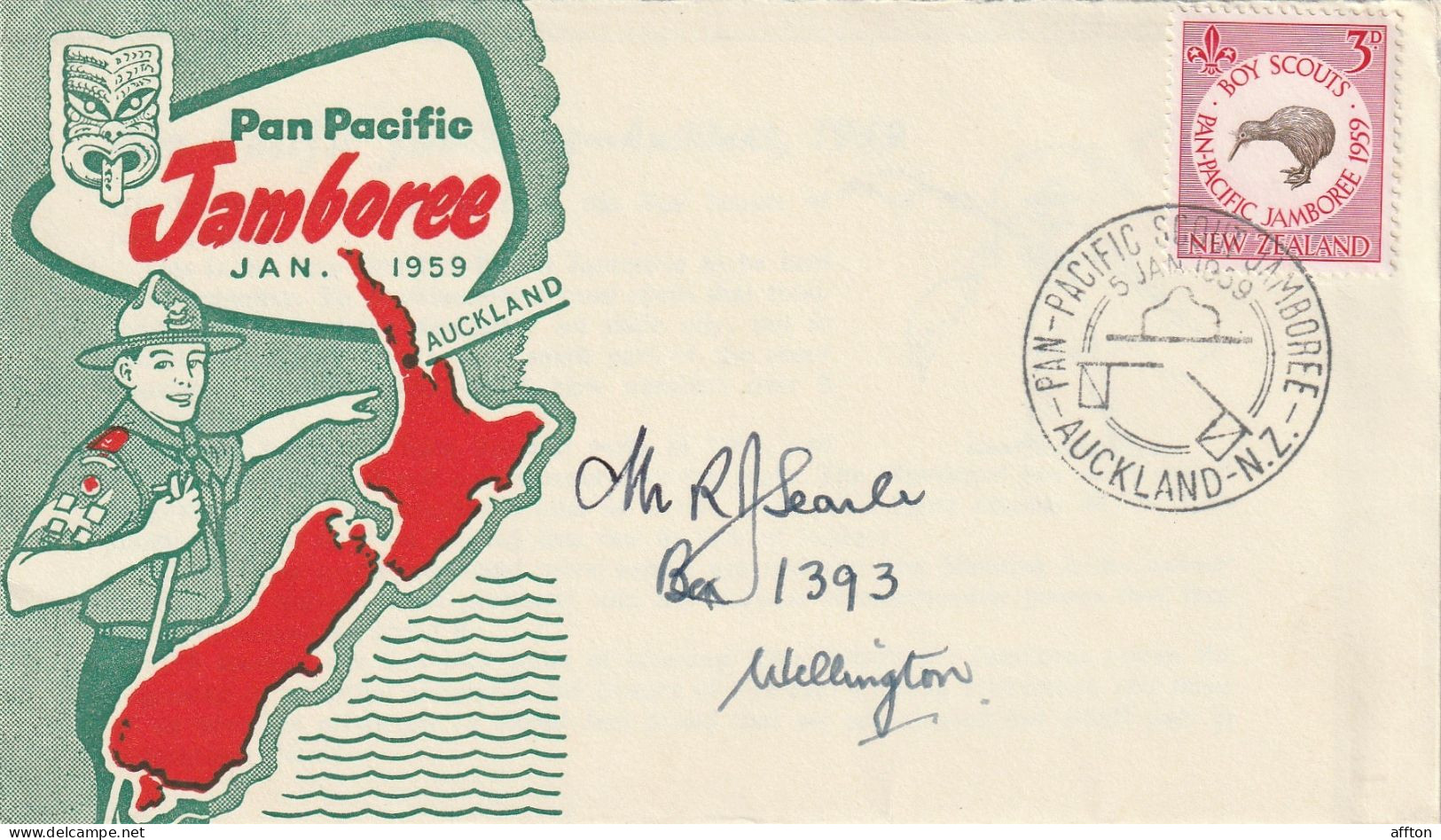 New Zealand 1959 FDC Mailed - FDC