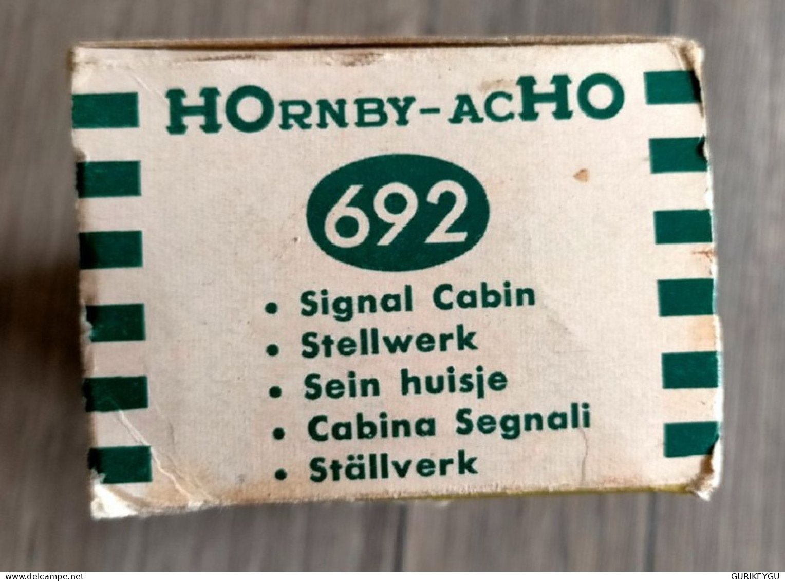 HOrnby-ACHO  réf 692 made in France POSTE d'aiguillage démontable MECCANO signal cabin  HO avec boite d'origine