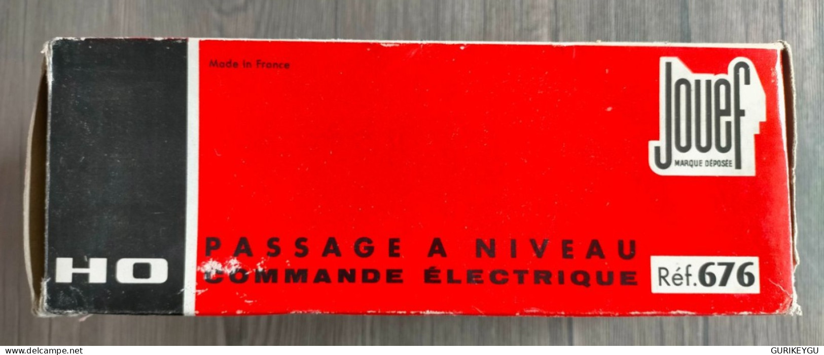 HO JOUEF Passage à Niveau Commande électrique Réf 676 Made In France Avec Boite D'origine Rouge - Altri & Non Classificati