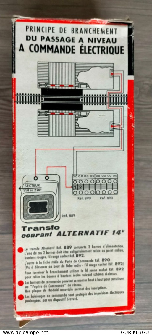 HO JOUEF Passage à Niveau Commande électrique Réf 676 Made In France Avec Boite D'origine Rouge - Otros & Sin Clasificación