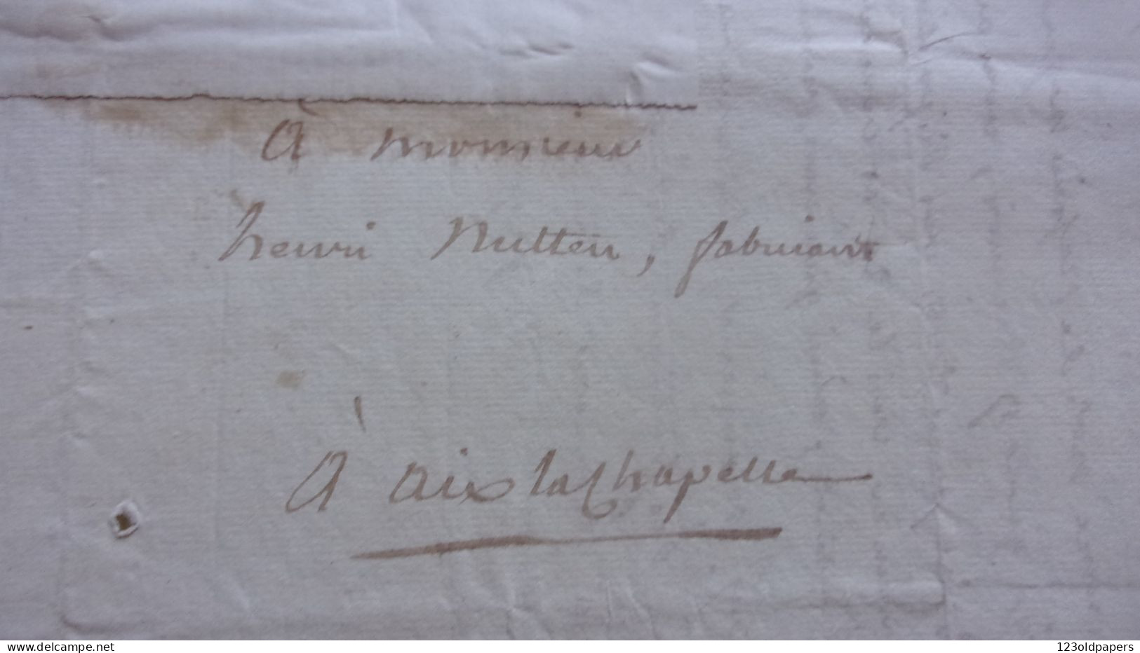 1814 1817 BELGIQUE LIEGE BERRY 9 LAS REQUISITIONS DE GUERRE PENSIONS AFFAIRES COMMERCIALES SIGNE BARON DE MECOU HALLU - Manuscrits