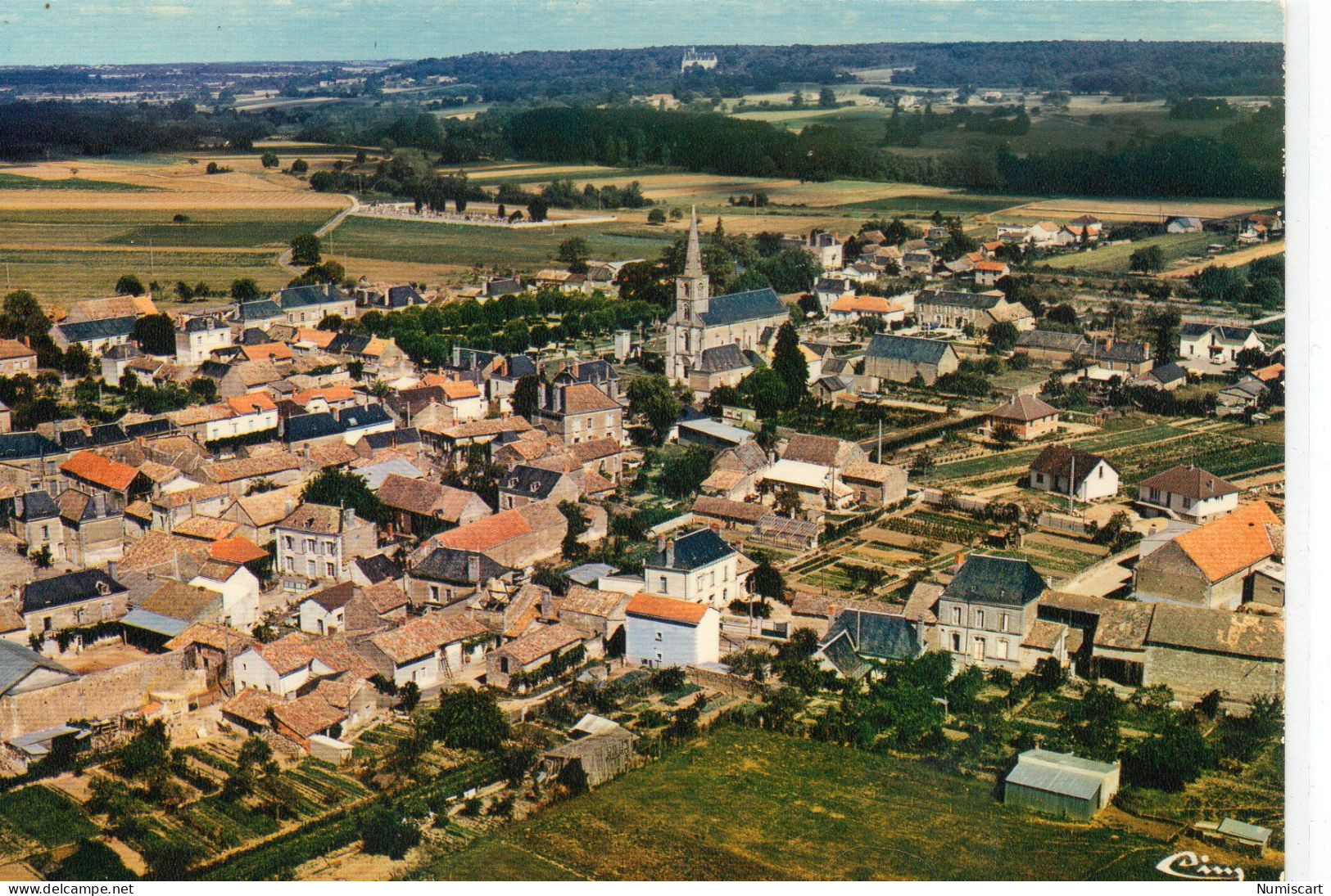 Vouneuil-sur-Vienne Belle Vue Aérienne Du Village - Vouneuil Sur Vienne