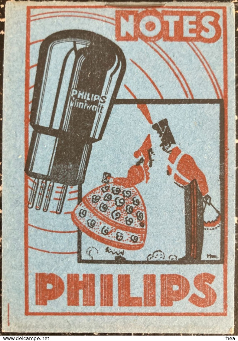 CALENDRIERS - 1930 - PUB PHILIPS - Calendrier Et Carnet - Petit Format : 1921-40