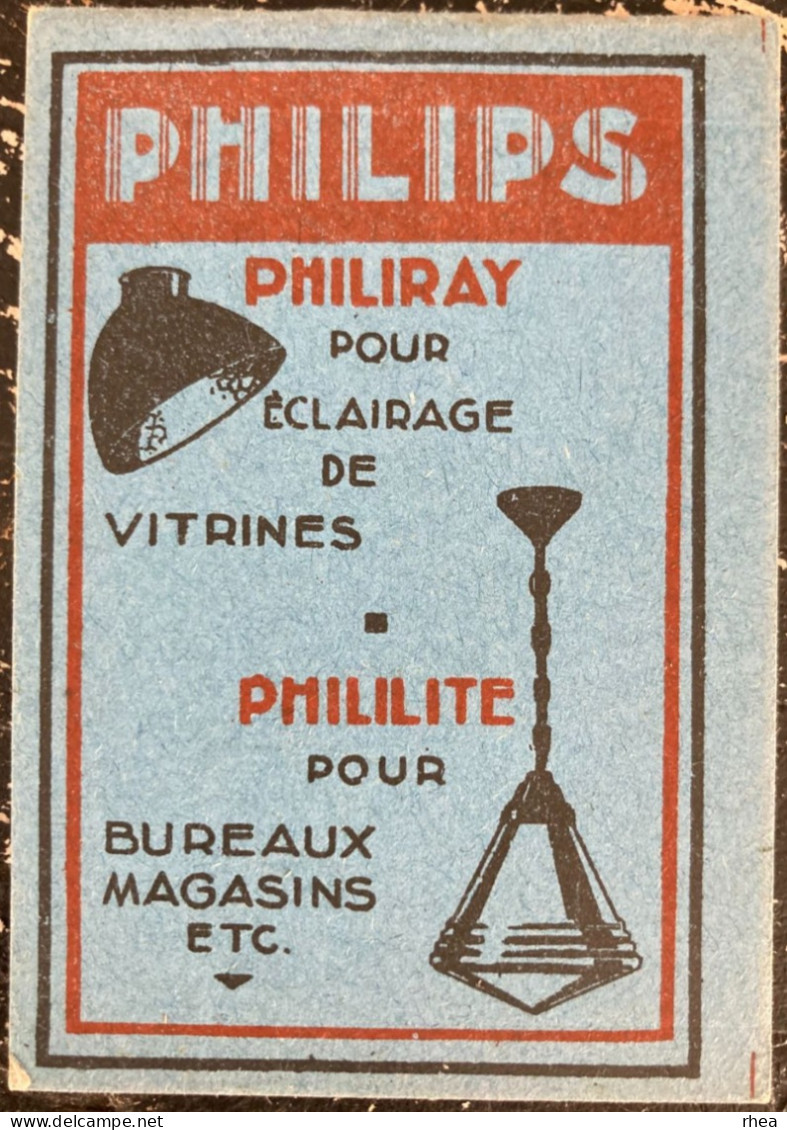 CALENDRIERS - 1930 - PUB PHILIPS - Calendrier Et Carnet - Petit Format : 1921-40