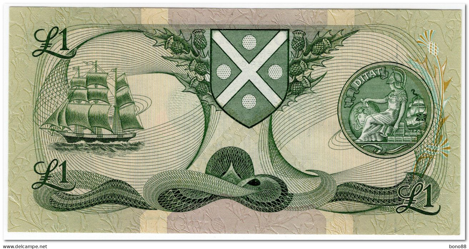 SCOTLAND,1 POUND,1985,P.111f,UNC BUT 1 TEAR - 1 Pound