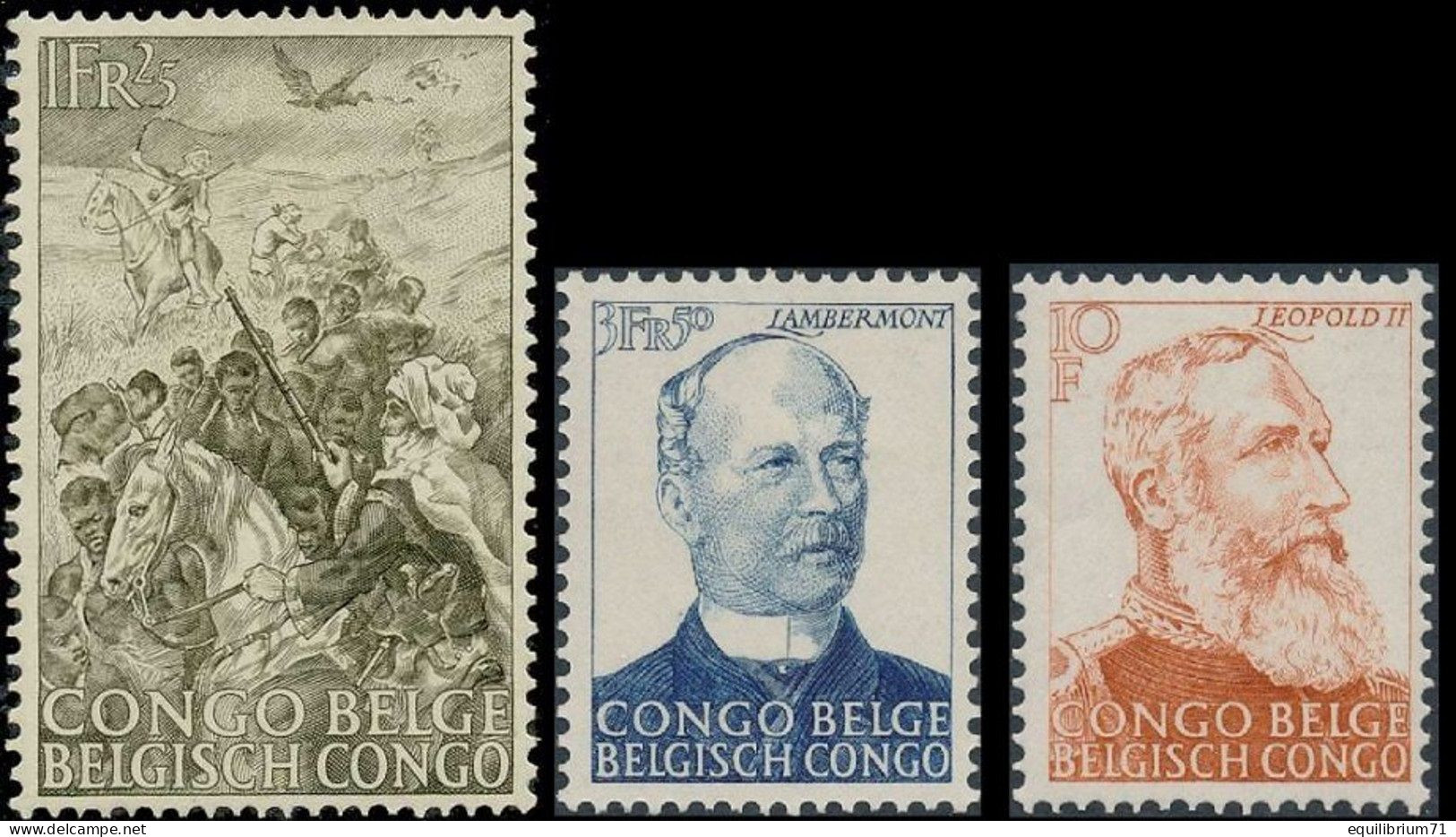 274/276** - 50nère De La Victoire Sur Les Traficants D'esclaves / 50e Verjaardag Van De Overwinning Op Slavenhandelaren - Unused Stamps