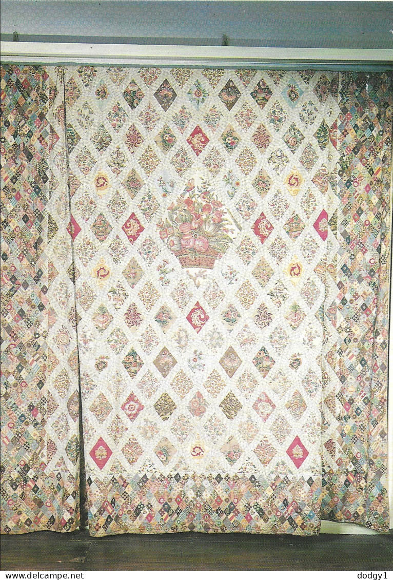 PATCHWORK QUILT, JANE AUSTEN'S HOUSE, CHAWTON, HAMPSHIRE, ENGLAND. UNUSED POSTCARD   Fd3 - Ecrivains