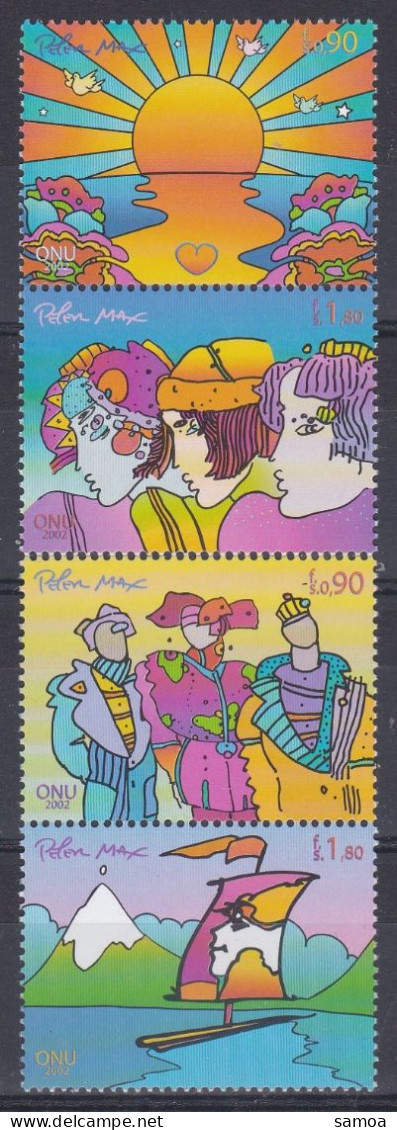 NU Genève 2002 457-60 ** Johannesburg Développement Durable Soleil Voilier - Unused Stamps