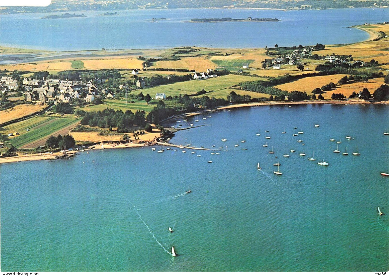 île D'ARZ - Vue Aérienne N°8063 B.E.B. CAOUDAL éd. - Le PORT De PÉNÉRA Et Les îles - Ile D'Arz