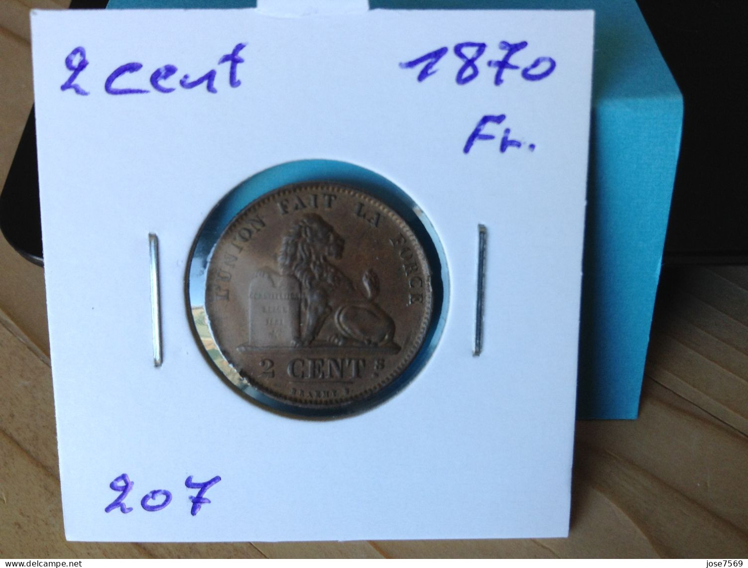 België Leopold II 2 Cent 1870. (Morin 207) - 2 Cents