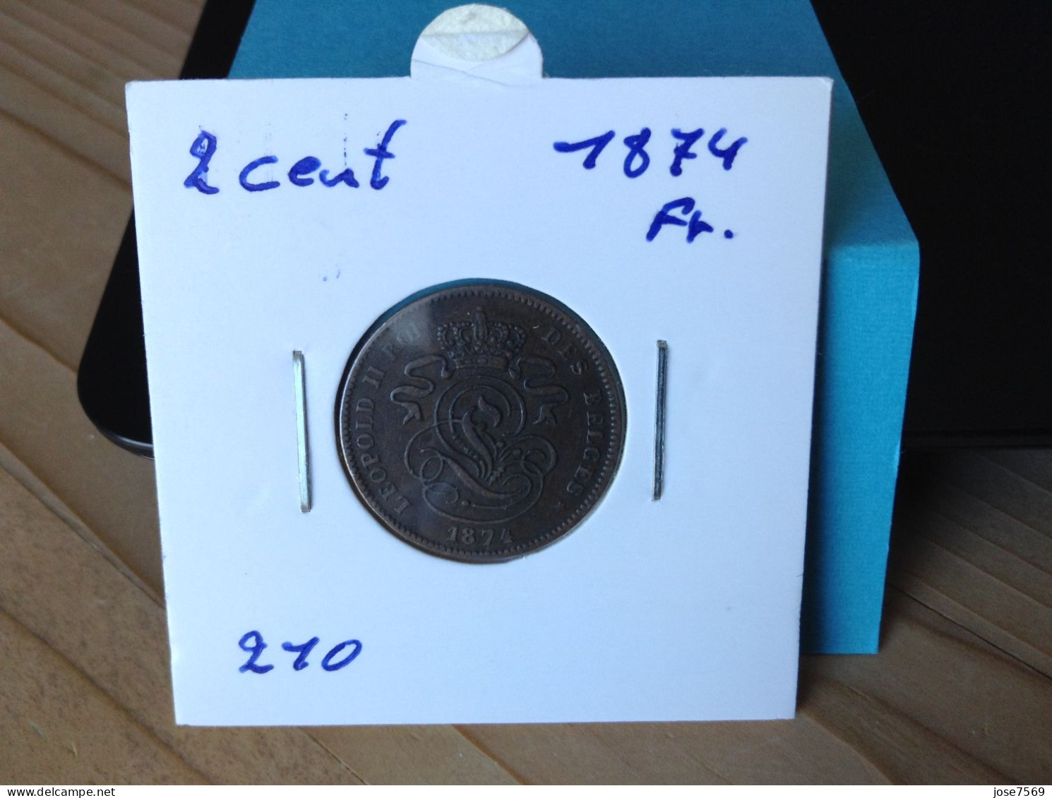 België Leopold II 2 Cent 1874. (Morin 210) - 2 Centimes