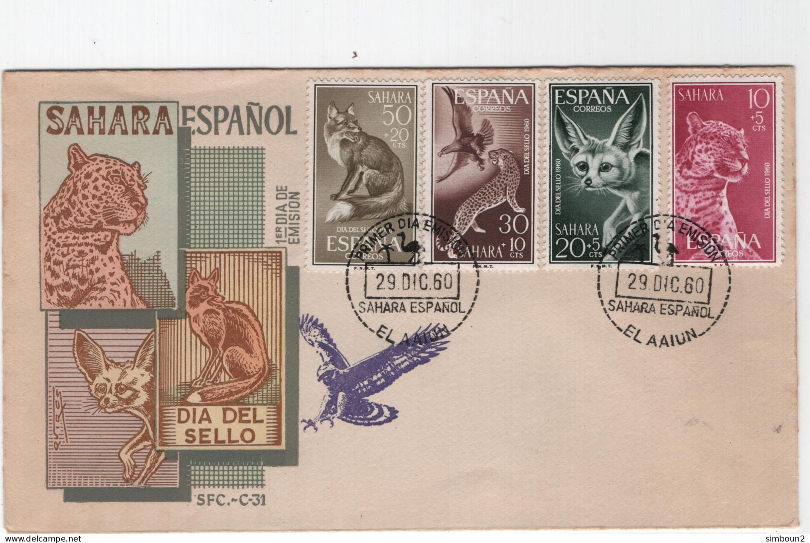 Sahara Espagnol FDC 1960 - Sahara Español