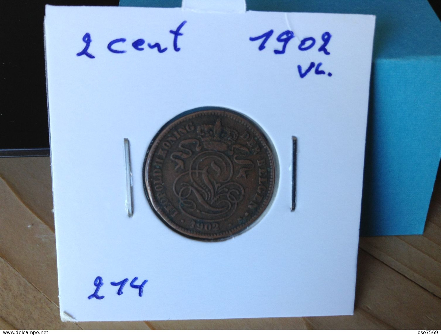 België Leopold II 2 Cent 1902 Vl. (Morin 214) - 2 Centimes