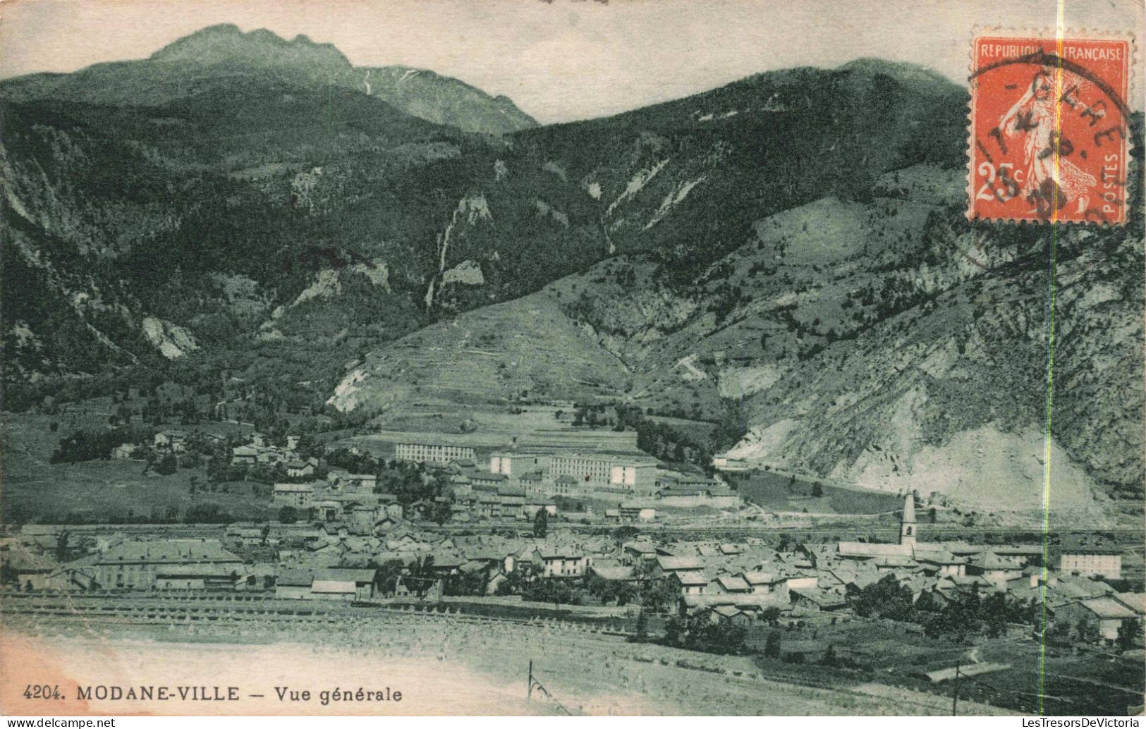 FRANCE - Modane-ville - Vue Générale - Montagne - Vallée - Ville - Carte Postale Ancienne - Modane