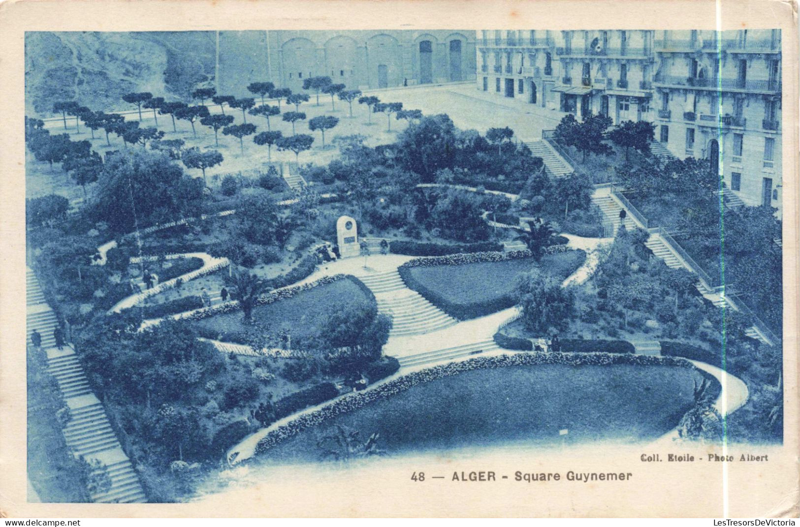 ALGERIE - Alger - Square Guynemer - Jardin à Niveaux - Coll Etoile - Photo Albert - Carte Postale Ancienne - Algiers