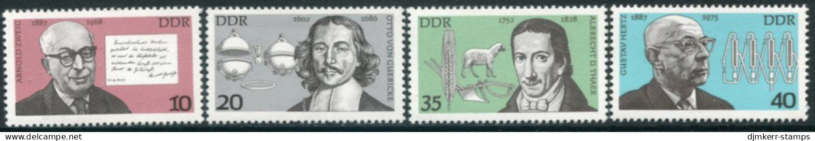 DDR / E. GERMANY 1977 Personalities MNH / **.  Michel 2199-202 - Nuovi