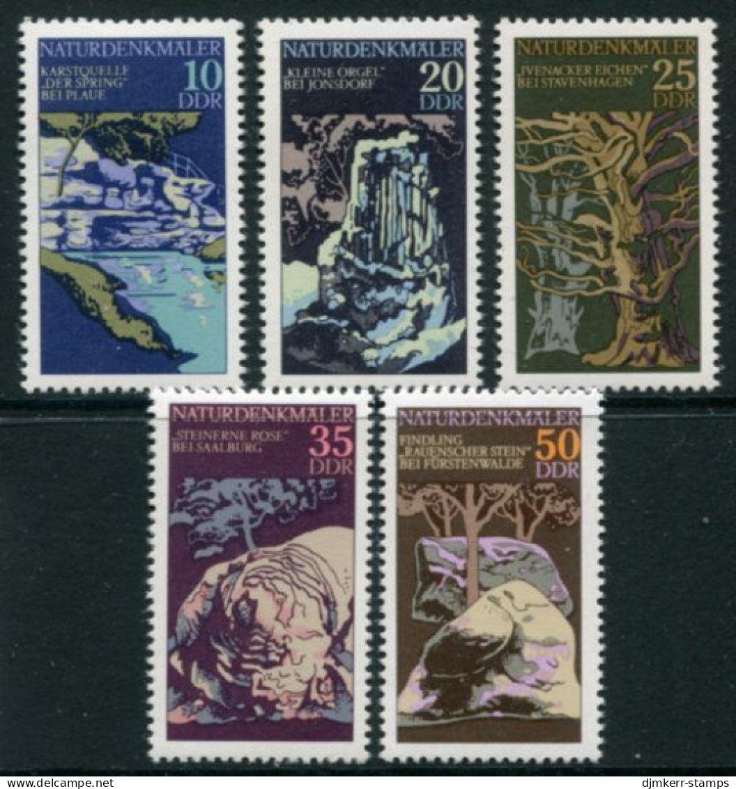 DDR / E. GERMANY 1977 Natural Monuments MNH / **.  Michel 2203-07 - Nuevos
