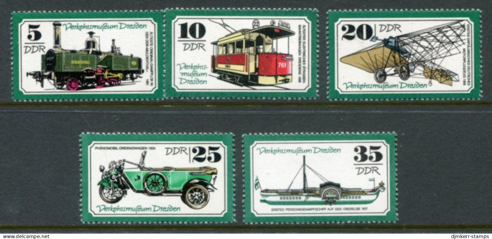 DDR / E. GERMANY 1977 Transport Museum MNH / **.  Michel 2254-58 - Unused Stamps
