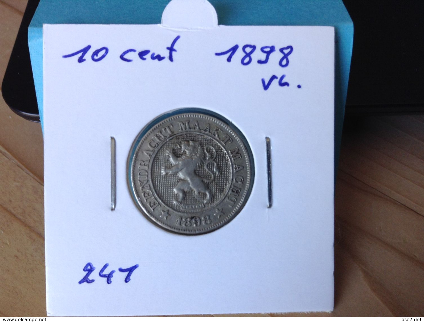 België Leopold II 10 Cent 1898 Vl. (Morin 241) - 10 Cents