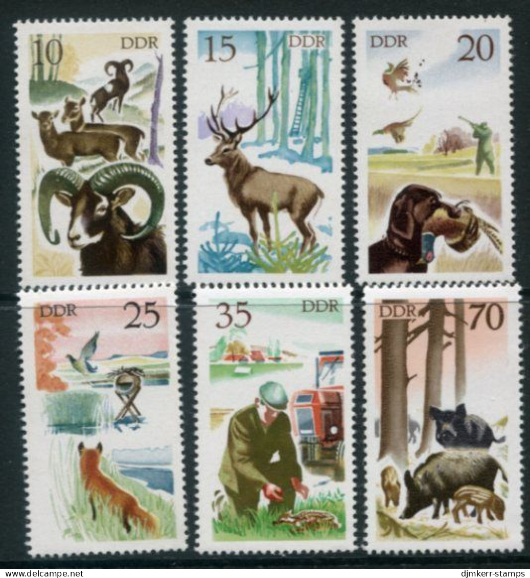 DDR / E. GERMANY 1977 Hunting MNH / **.  Michel 2270-75 - Used Stamps