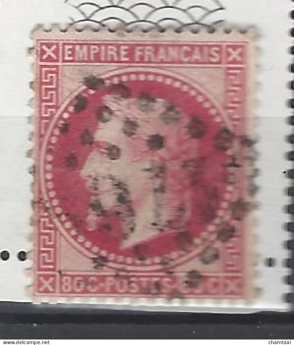 FRANCE 1867 TIMBRE  32a  NAPOLEON III LEGENDE EMPIRE FRANC - 1863-1870 Napoléon III Lauré