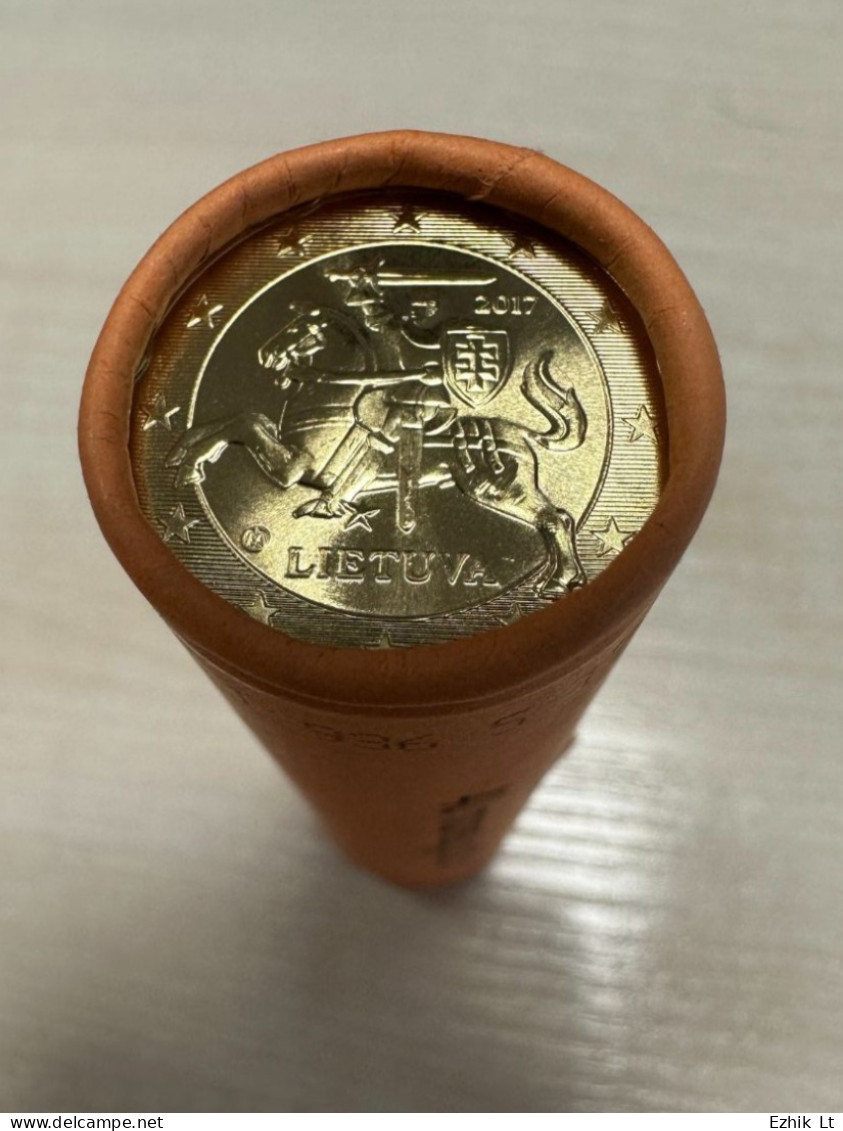Lithuania 2017 20 Cent UNC Mint Coin Roll. 40 Coins X 20 Cent. KM# 209 Rare - Rouleaux