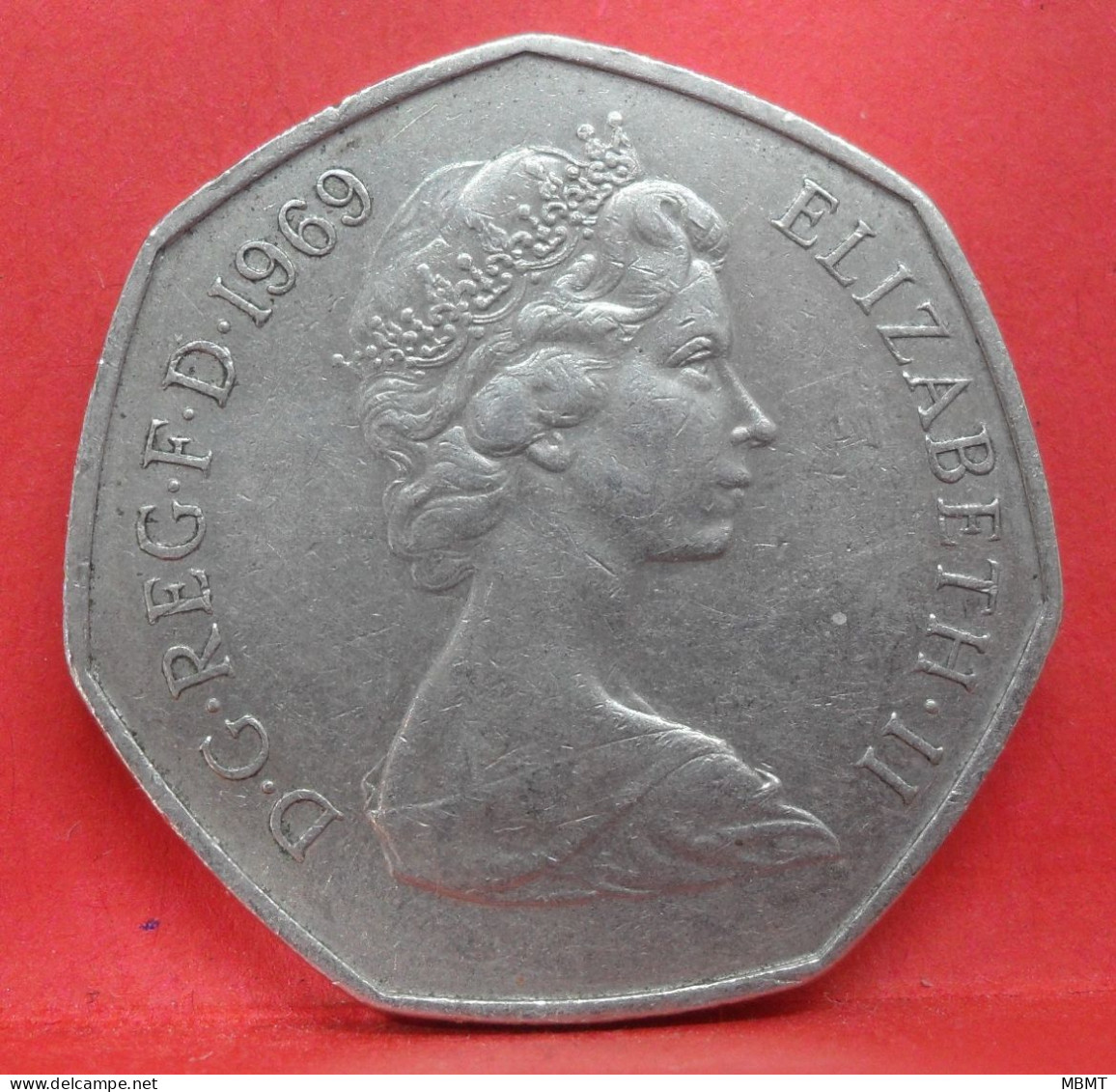 50 Pence 1969 - TTB - Pièce Monnaie Grande-Bretagne - Article N°2836 - 50 Pence