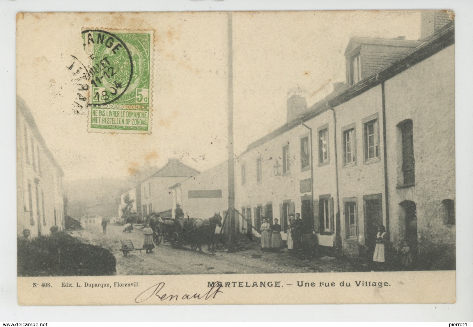 BELGIQUE - MARTELANGE - Une Rue Du Village - Martelange