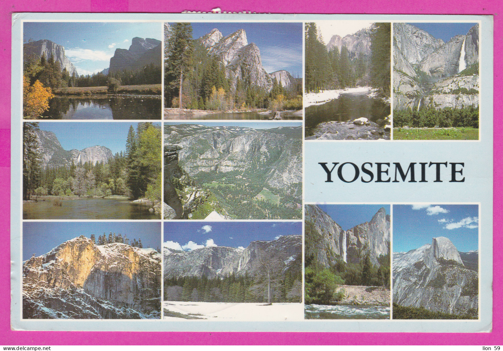 292530 / United States Yosemite National Park California PC USED (O) Oakland 1990 - 36c. Igor Sikorsky Russian Aviator - Yosemite