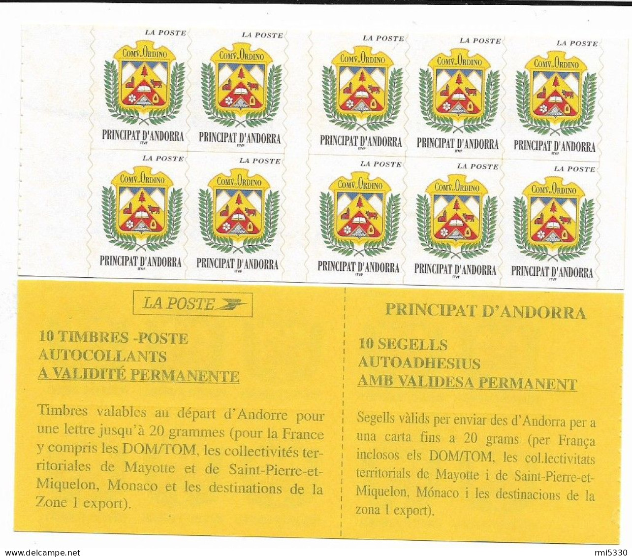 Carnet N° 8 10 TVP 1998 - Postzegelboekjes