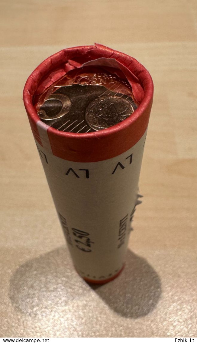 Latvia 2019 5 Cent UNC Mint Coin Roll. 50 Coins X 5 Cent. KM# 152 - Rouleaux