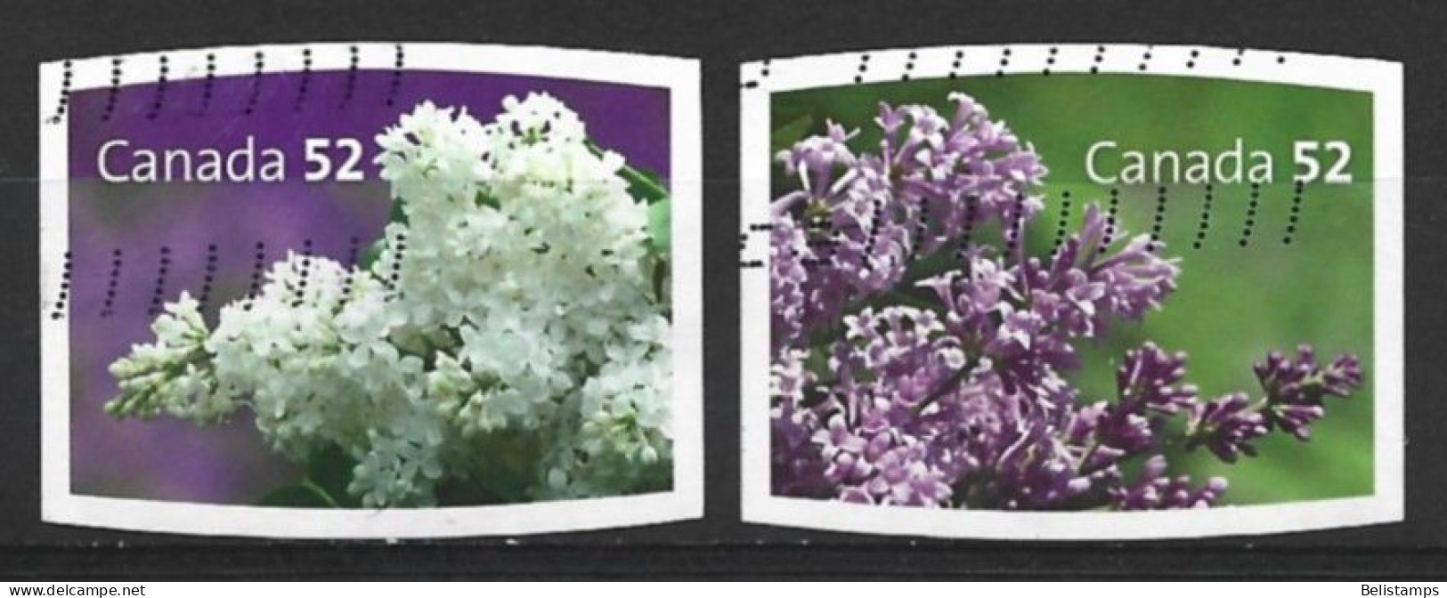 Canada 2007. Scott #2207-8 (U) White And Purple Lilacs  *Complete Set* - Oblitérés