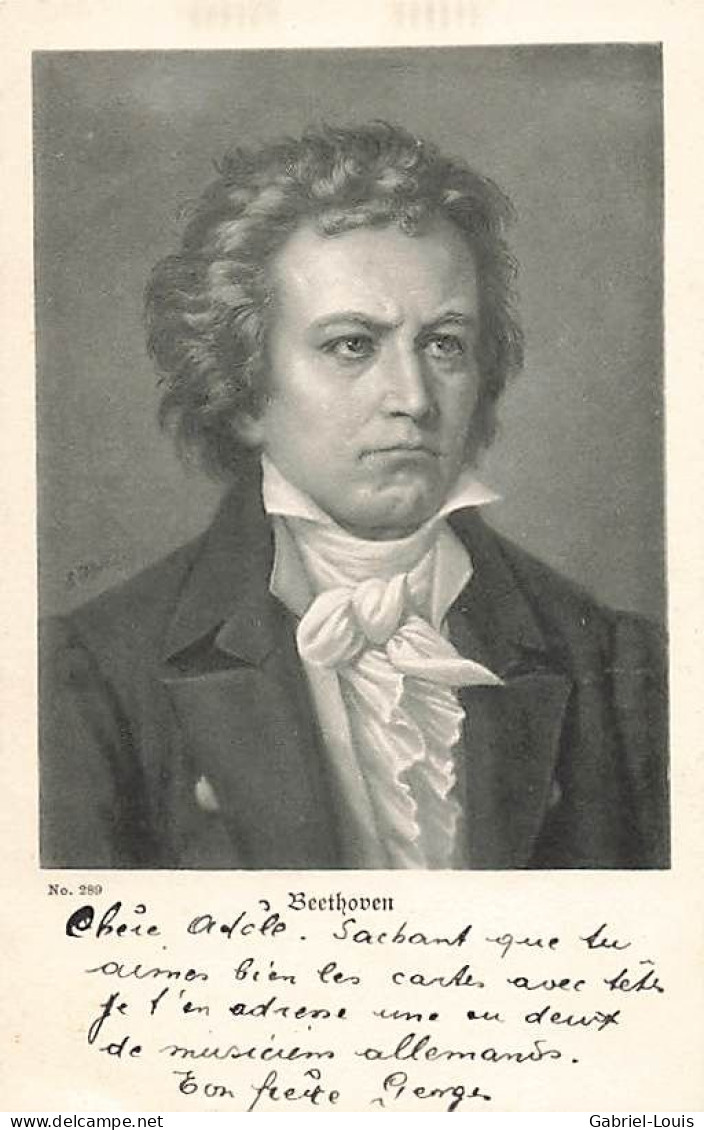 Beethoven  1902 Cachet Suisse - Music And Musicians