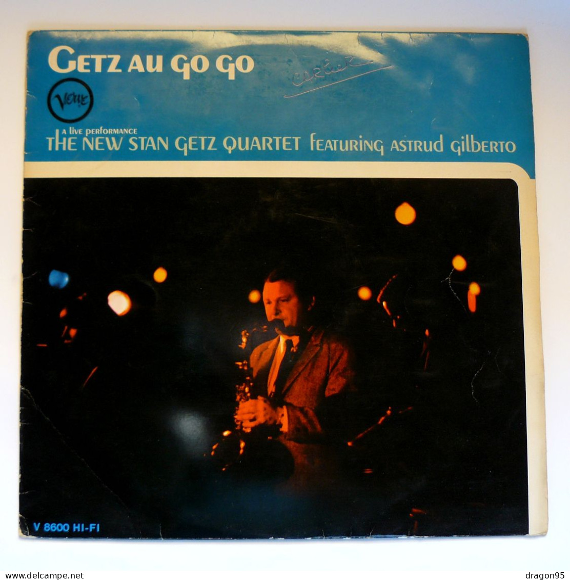 LP Stan GETZ : Getz Au Go Go - Verve V 8600 HI-FI - Allemagne - 1964 - Jazz