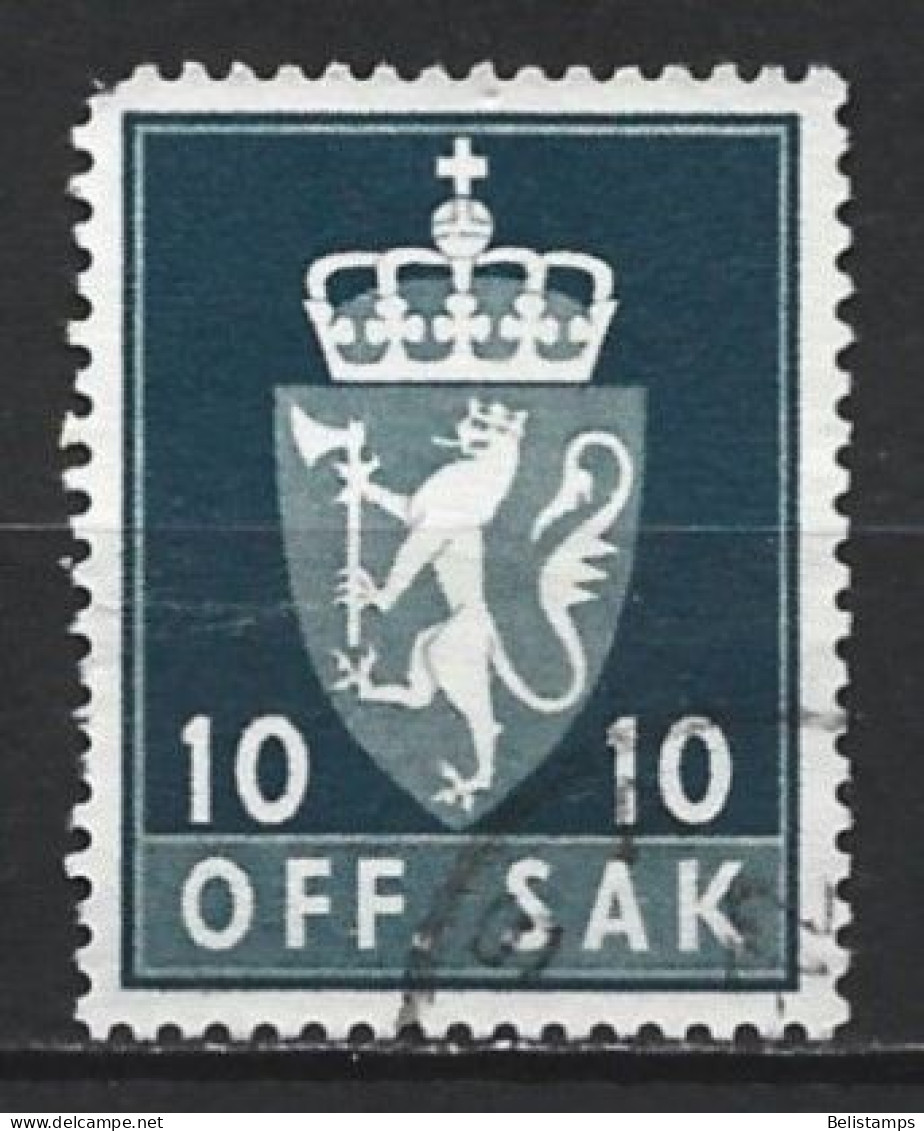 Norway 1955. Scott #O66 (U) Coat Of Arms - Servizio