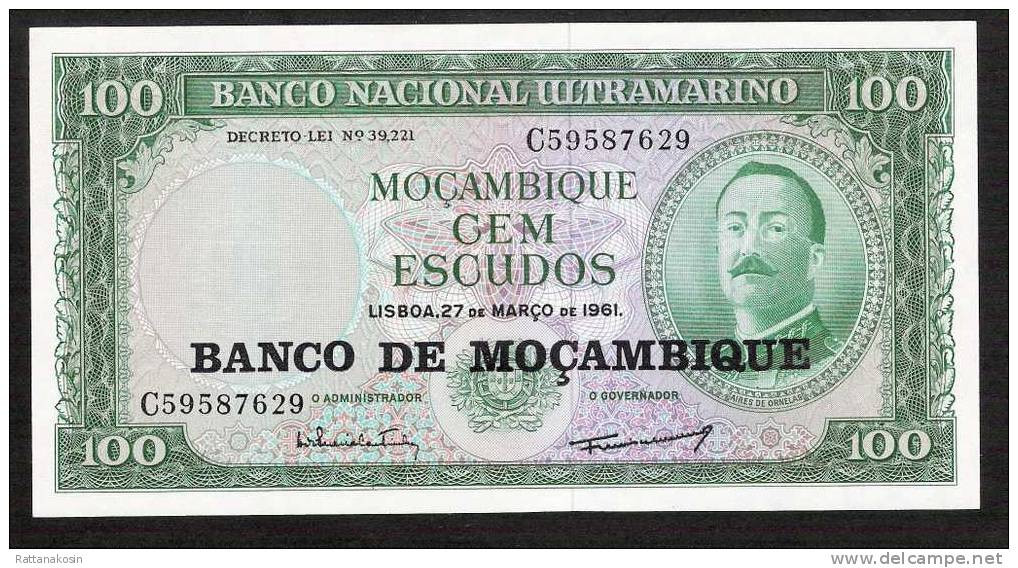 MOZAMBIQUE P117  100  ESCUDOS     (1976)   UNC. - Mozambique