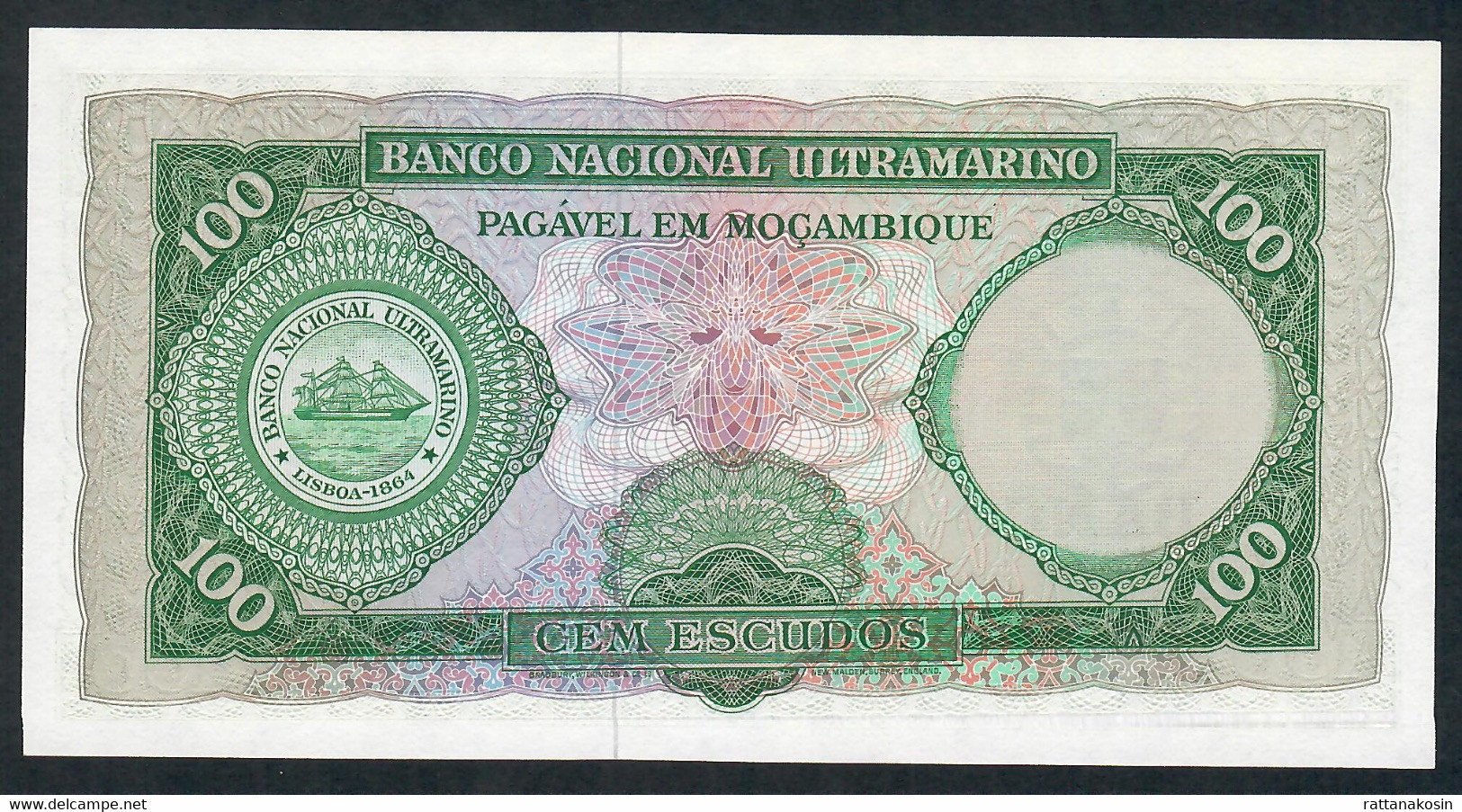 MOZAMBIQUE P117  100  ESCUDOS     (1976)   UNC. - Mozambique