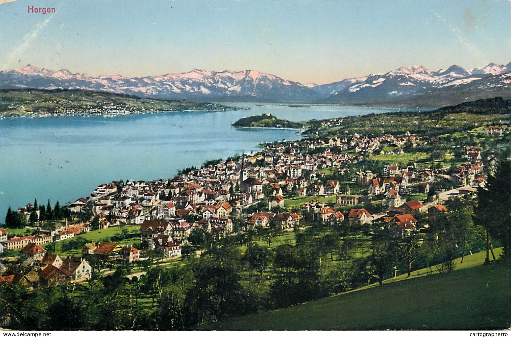 Switzerland Horgen Coast Village 1929 - Horgen