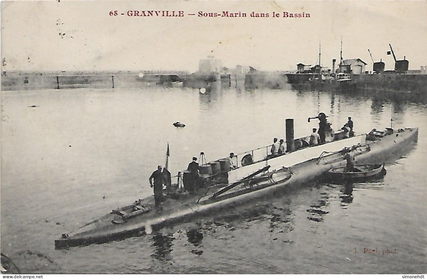 GRANVILLE - Sous Marin Dans Le Bassin - Unterseeboote