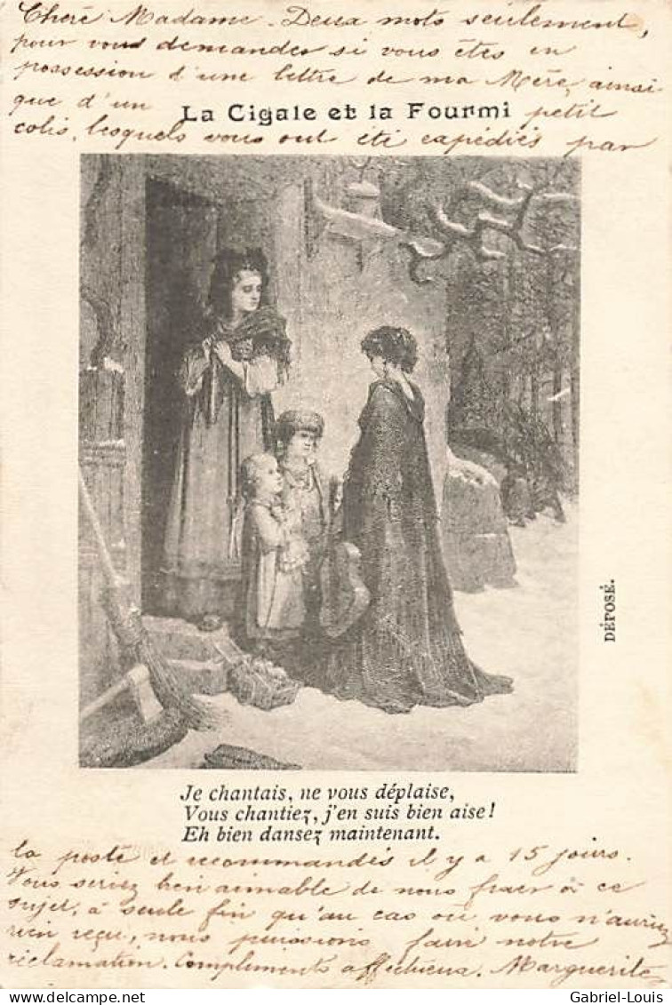 La Cigale Et La Fourmi Fable De La Fontaine Jean 1901 - Fairy Tales, Popular Stories & Legends