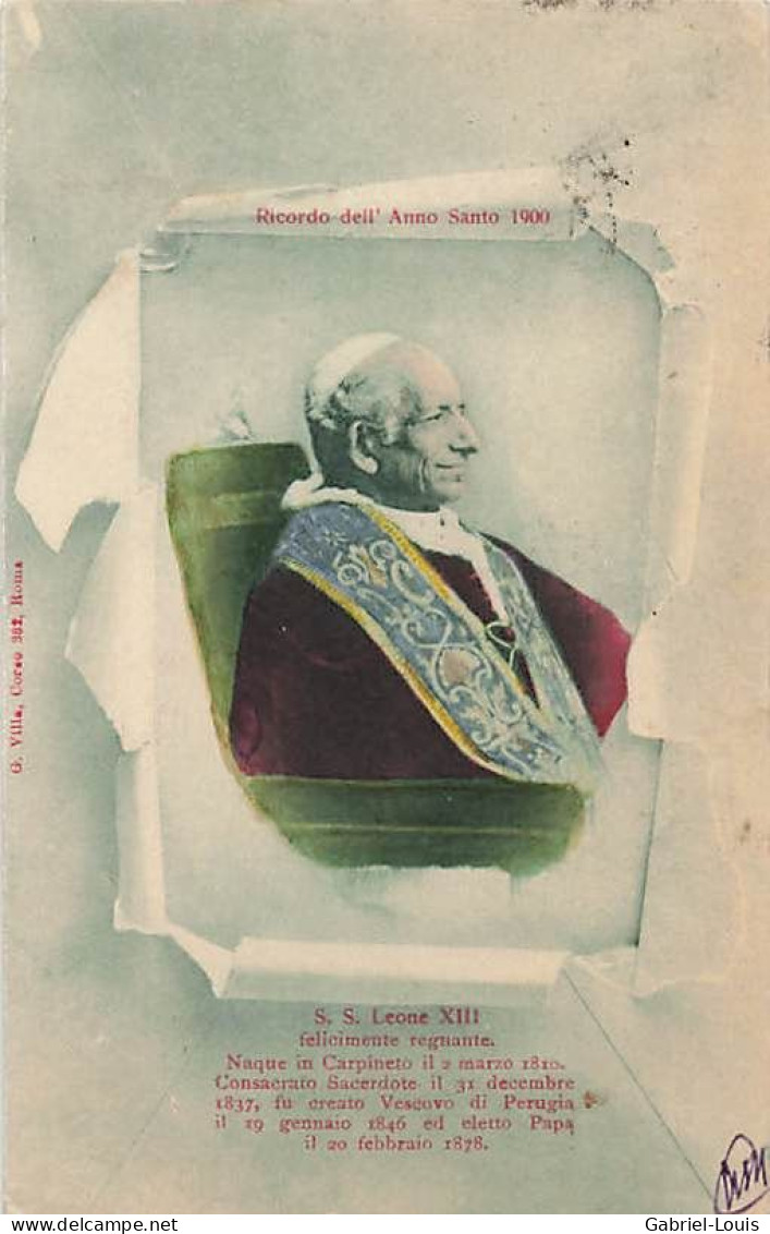 S.S. Leone XIII Ricordo Dell' Anno Santo 1900 - Papes