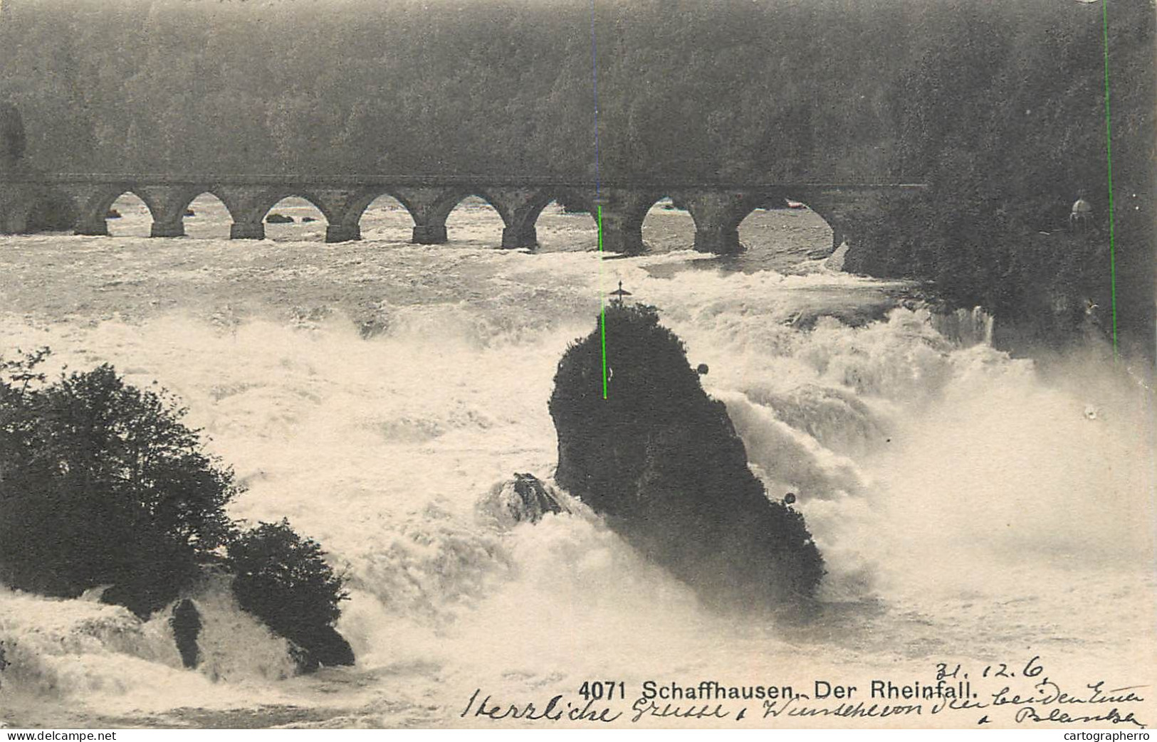 Switzerland Schaffhausen Der Rheinfall 1906 - Hausen Am Albis 