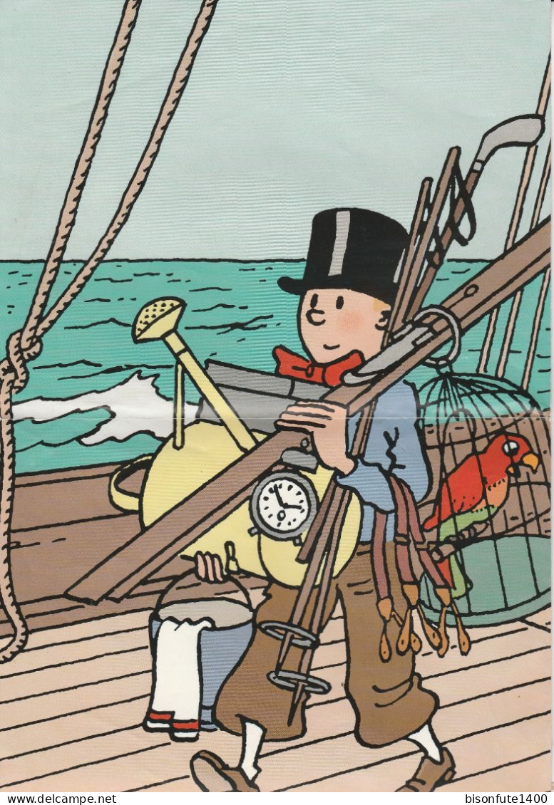 Tintin : Poster Issu D'une Boîte De Puzzle Tintin. ( Voir Photos ). - Puzzels
