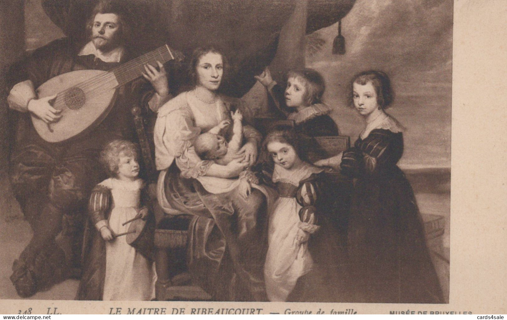 Le Maitre De Ribeaucourt Groupe De Familie Musee De Bruxelles - Musea