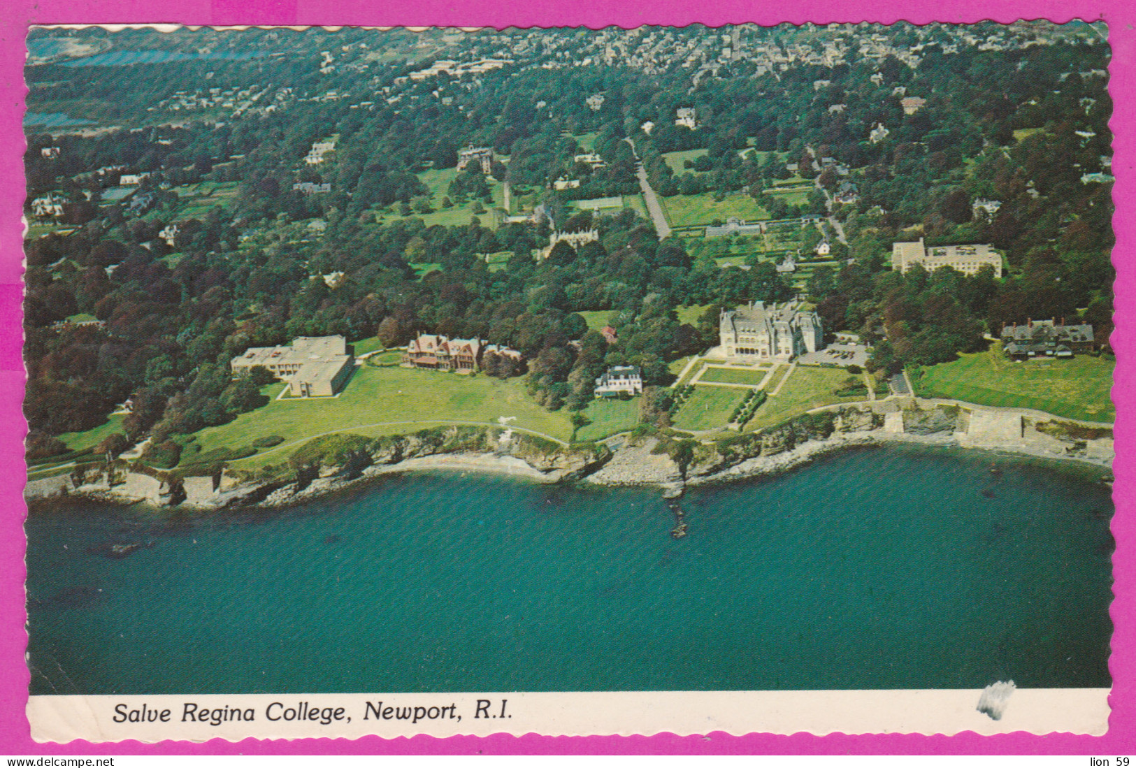 292532 / United States Salve Regina College Newport Rhode Island PC USED (O) 1981 - 2x19+2x1c. Omnibus 1880 Fishing Boat - Newport